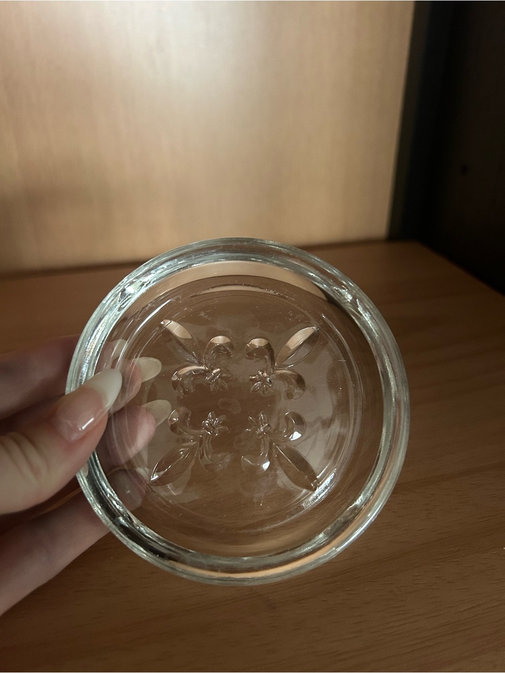 Clear Glass Decorative Coaster